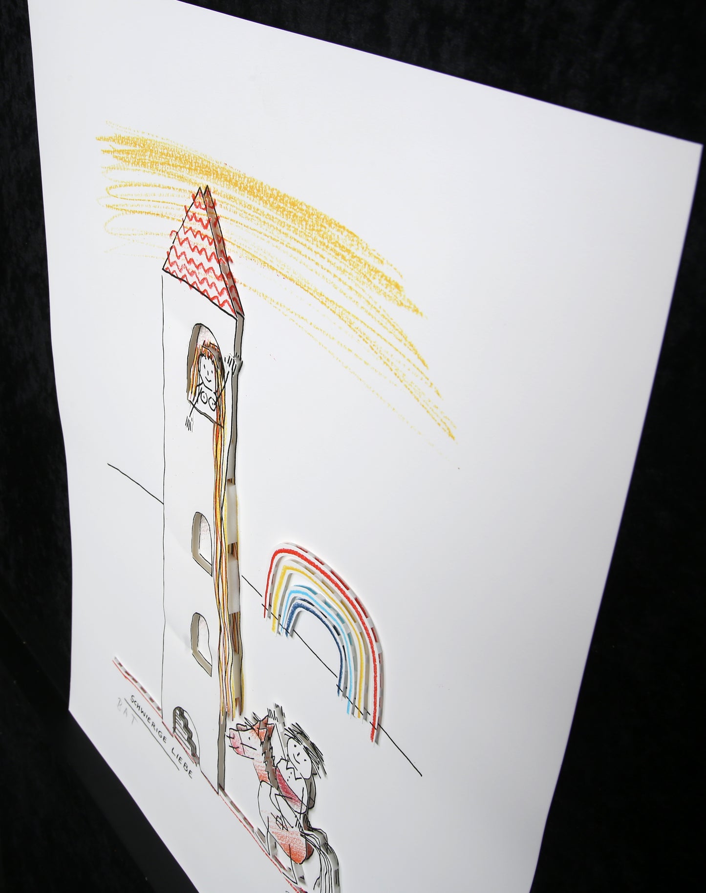 Schlote, Wilhelm - Difficile Love - 3D - signé à la main