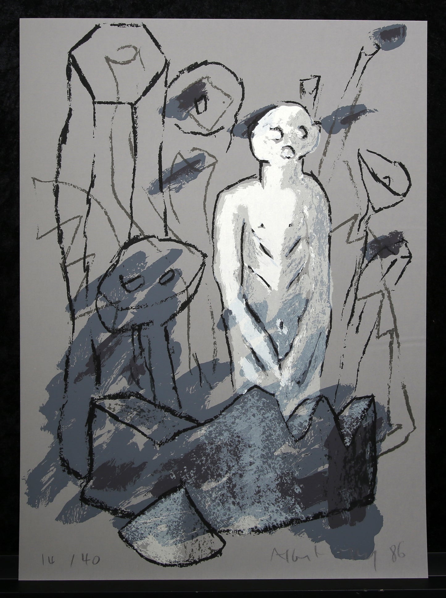 Merz, Albert - Untitled (xx/40) - Color screen print - 1986 - hand signed