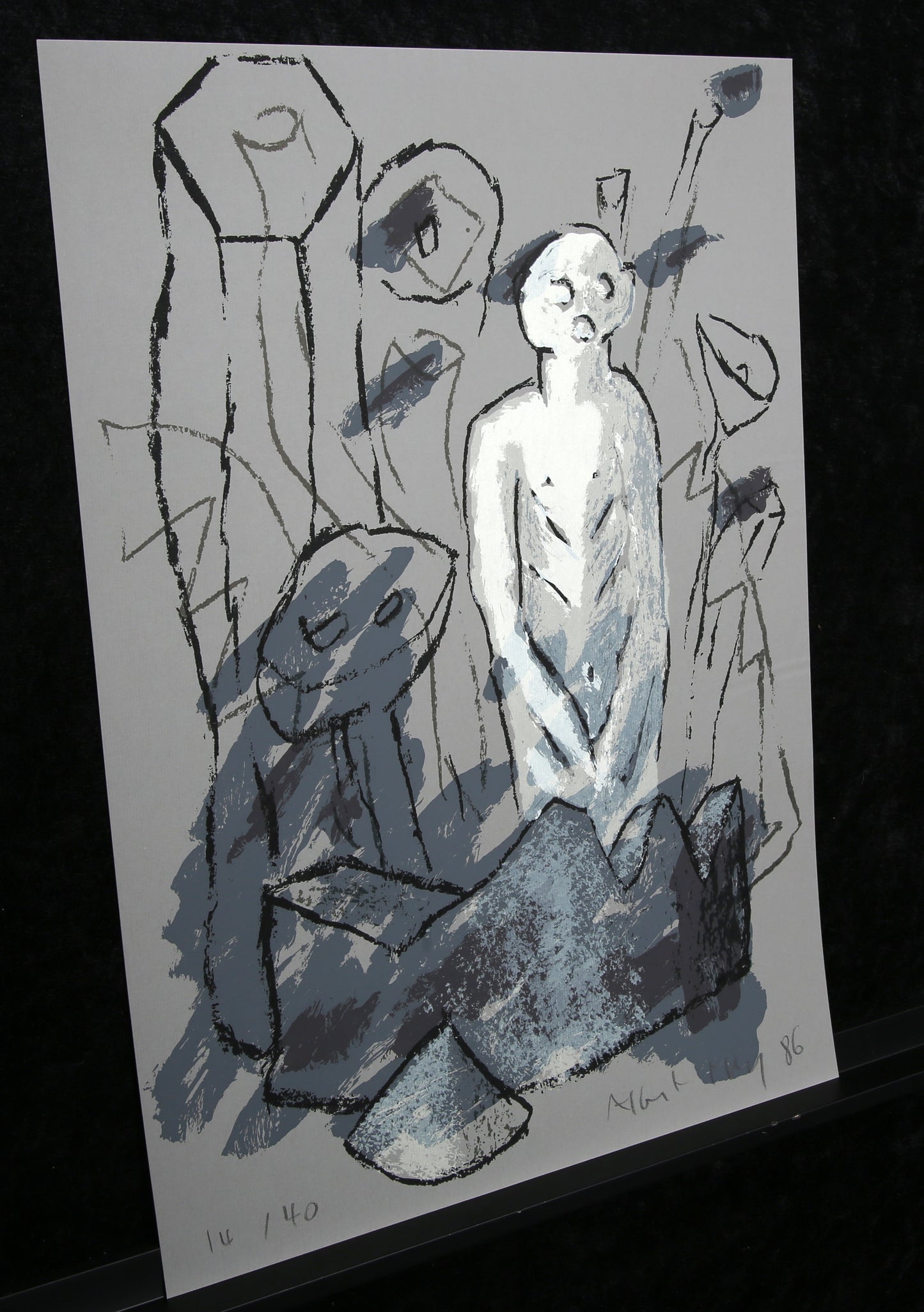 Merz, Albert - Untitled (xx/40) - Color screen print - 1986 - hand signed