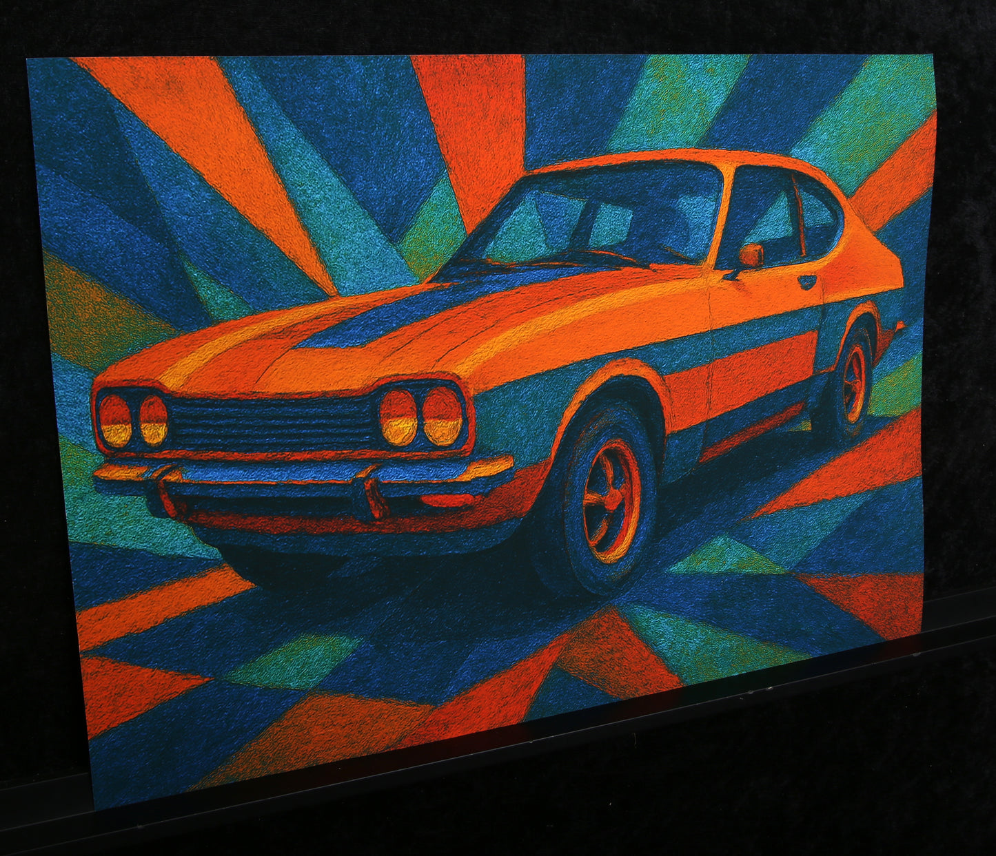 Moccha, Karmen - Ford Capri - Giclée/Hahnemühle - handsigniert