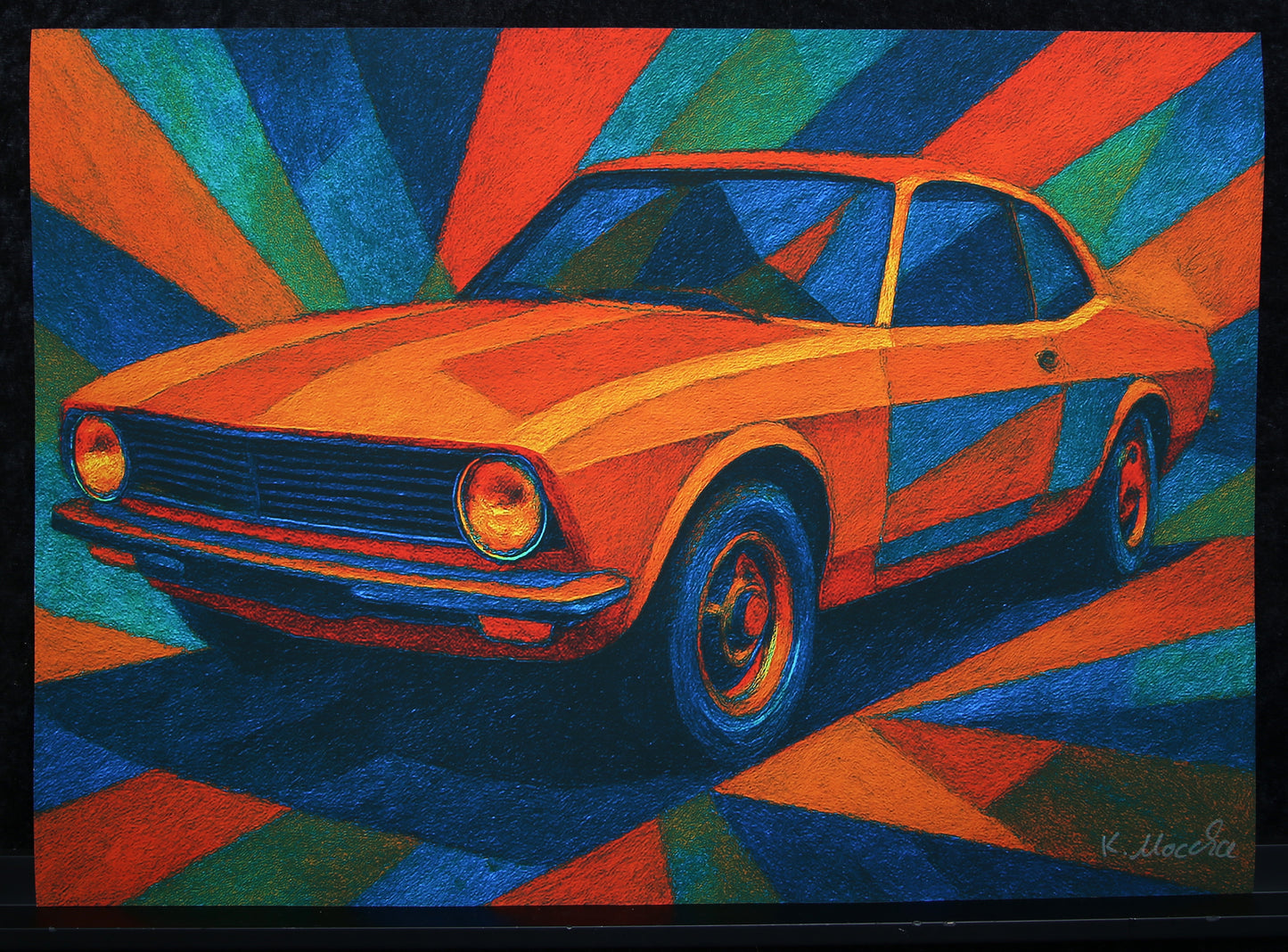 Moccha, Karmen - Opel Manta A - Giclée/Hahnemühle - signé à la main
