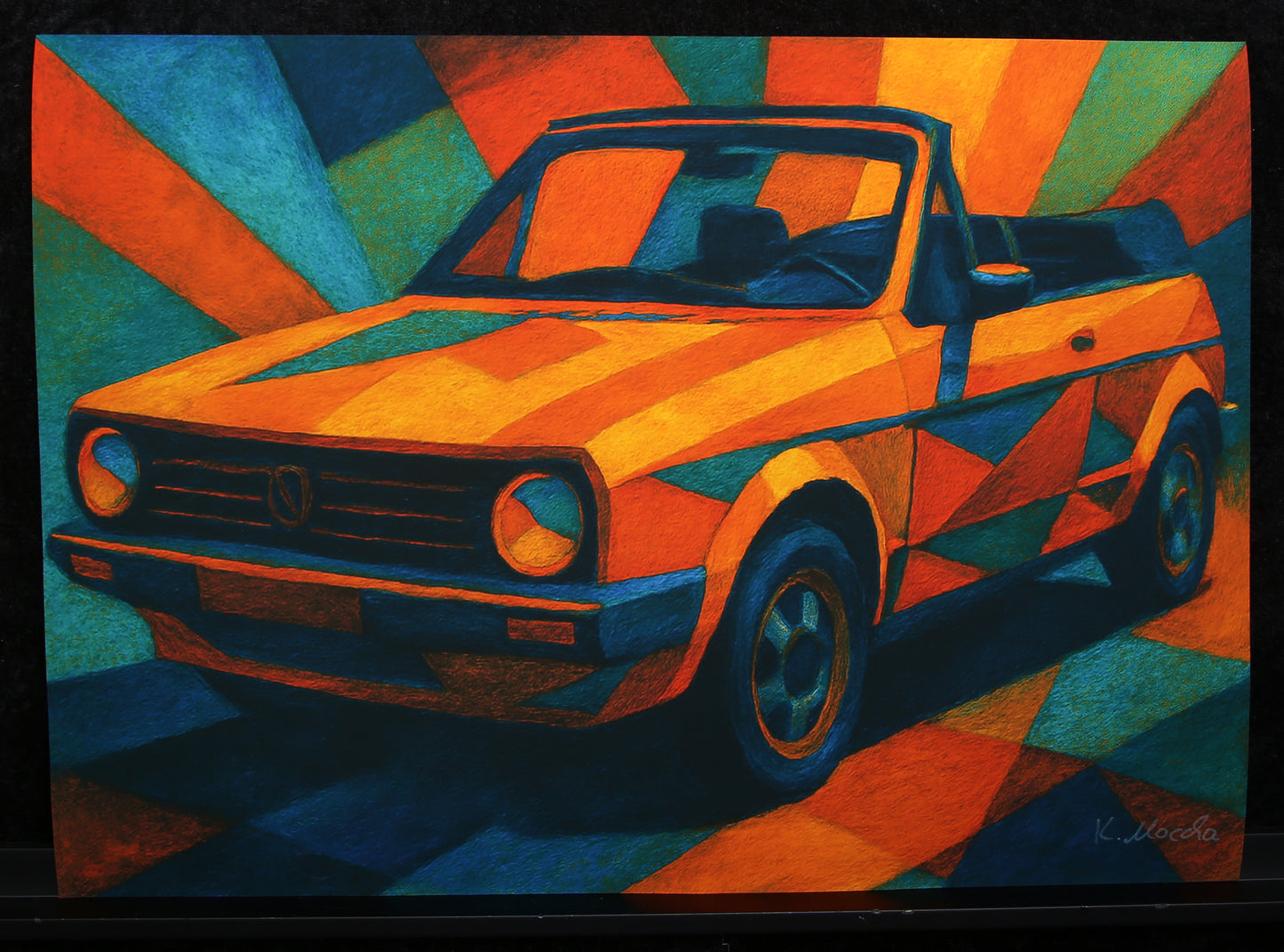 Moccha, Karmen - VW Golf 1 - Giclée/Hahnemühle - signé à la main