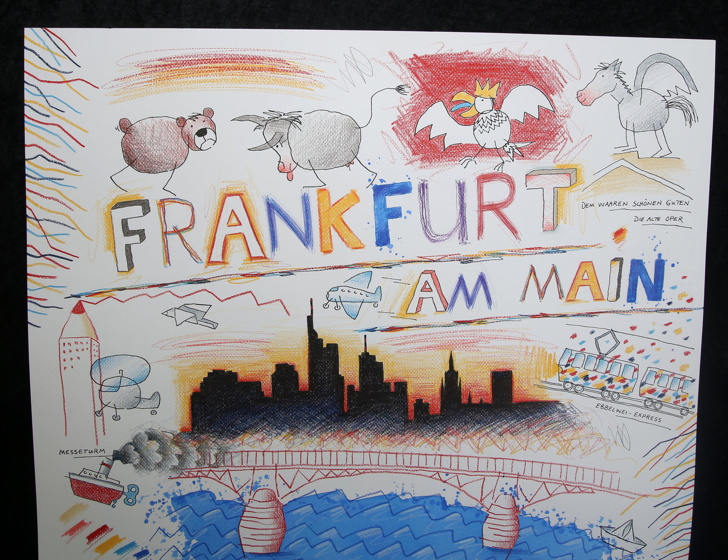 Schlote, Wilhelm - Frankfurt am Main - Original-Entwurfszeichnung - signiertes UNIKAT