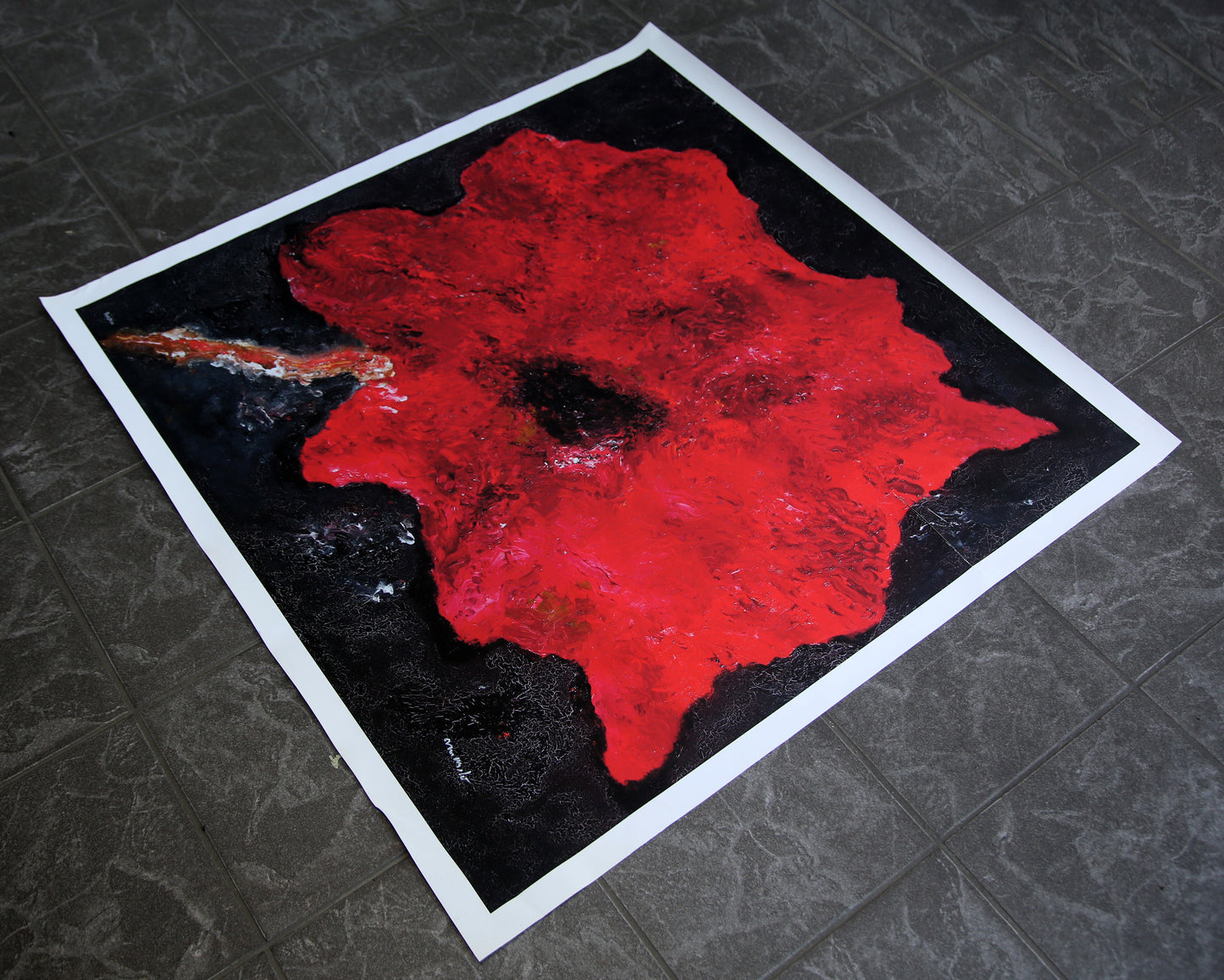 Armando - The Flower - Giclée on canvas - hand signed