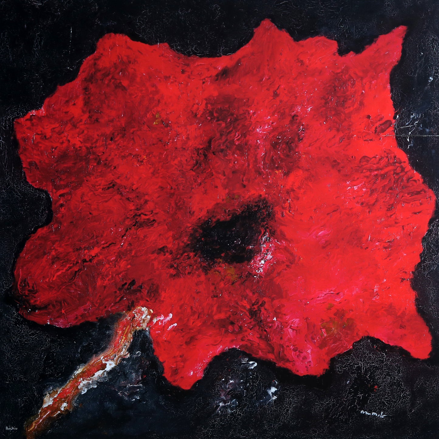 Armando - The Flower - Giclée on canvas - hand signed