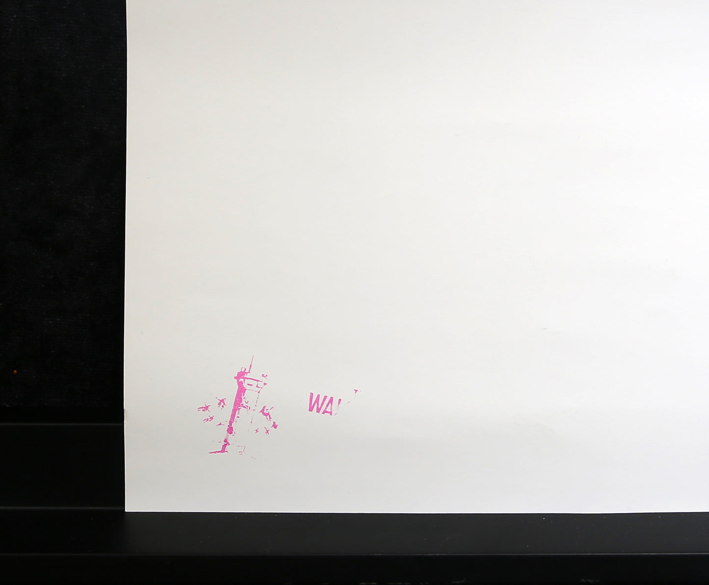 Banksy - Visit historic Palestine - mit Trockenstempel und Zertifikat - Offsetlithografie