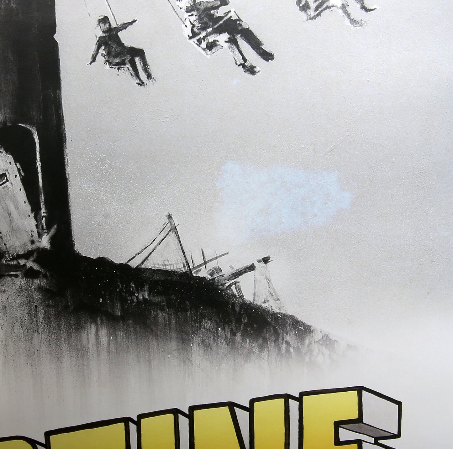 Banksy - Visit historic Palestine - mit Trockenstempel und Zertifikat - Offsetlithografie