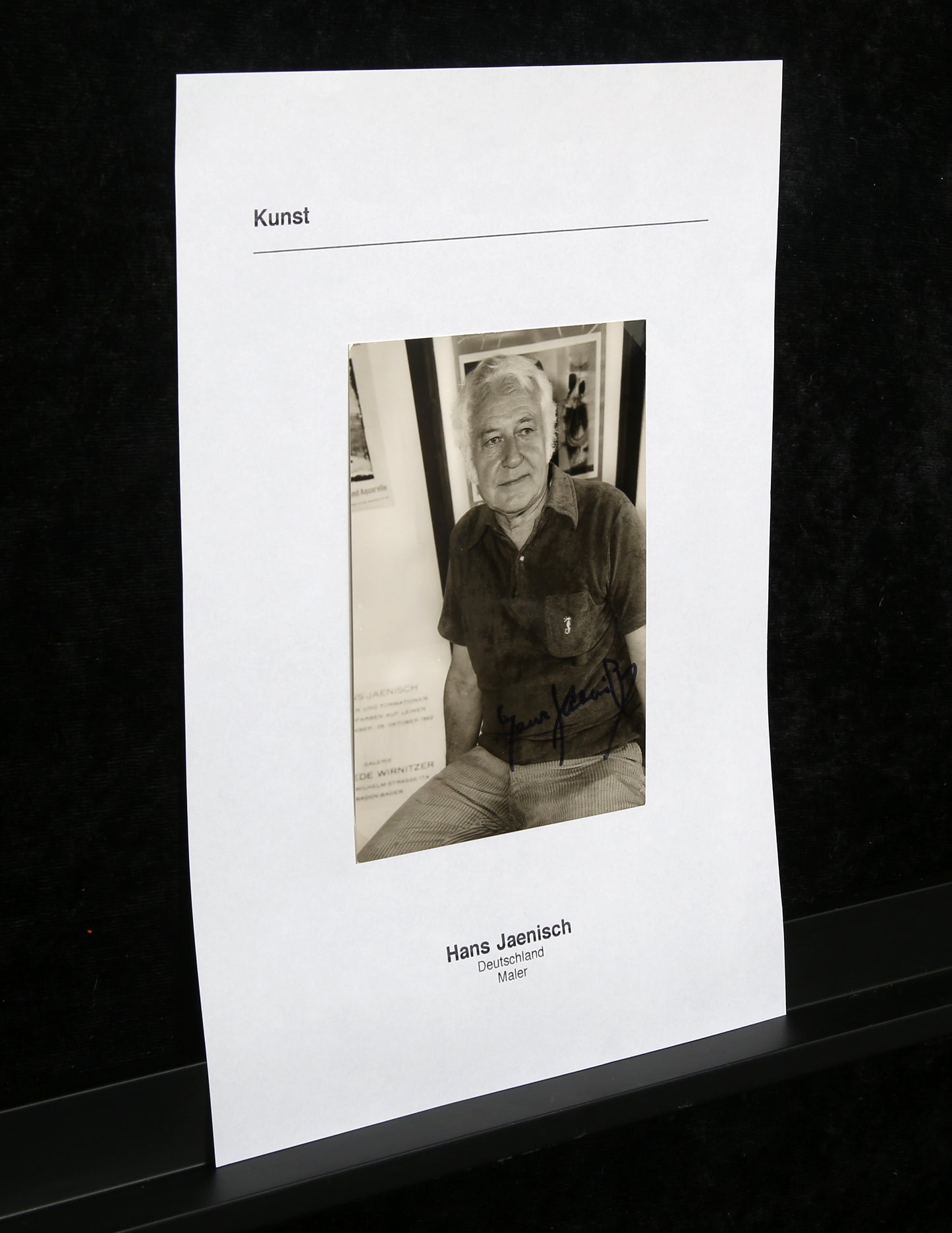 Jaenisch, Hans - Fotografie - handsigniert