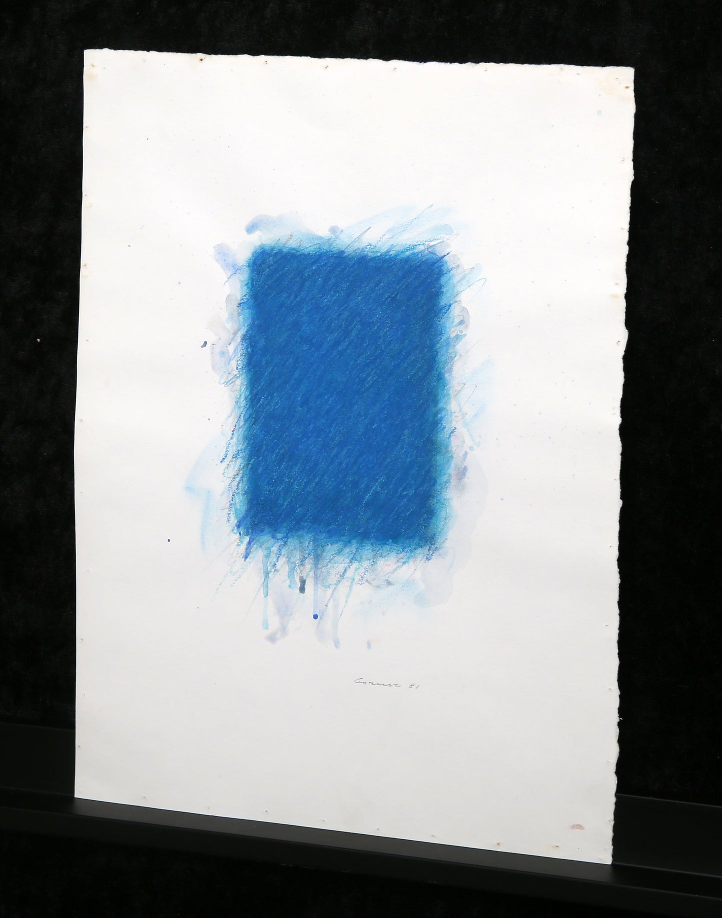 Berner, Bernd - ohne Titel - 1981 - Gouache + Kreide auf Bütten - handsigniert