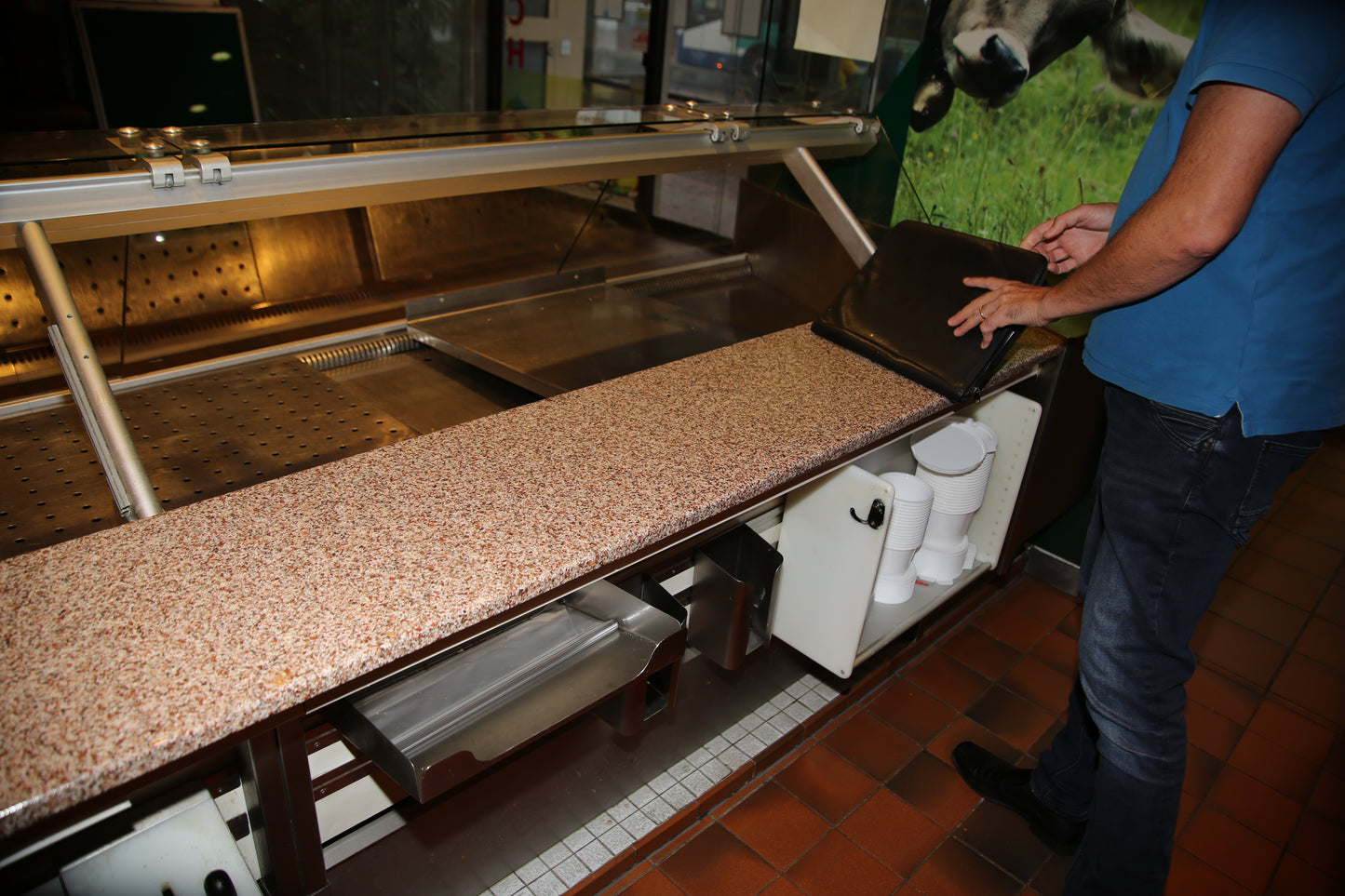 Butcher's counter - complete counter construction