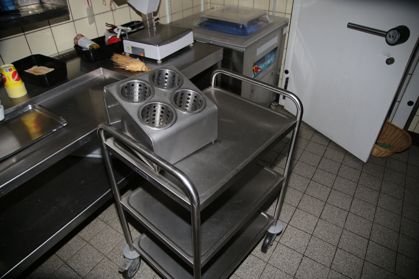 Stainless steel shelves, stainless steel trolleys - various sizes