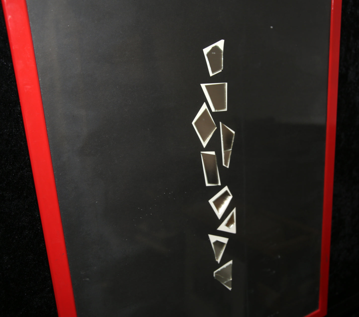 Megert, Christian - Hommage à Fontana - Spiegelcollage - handsigniert