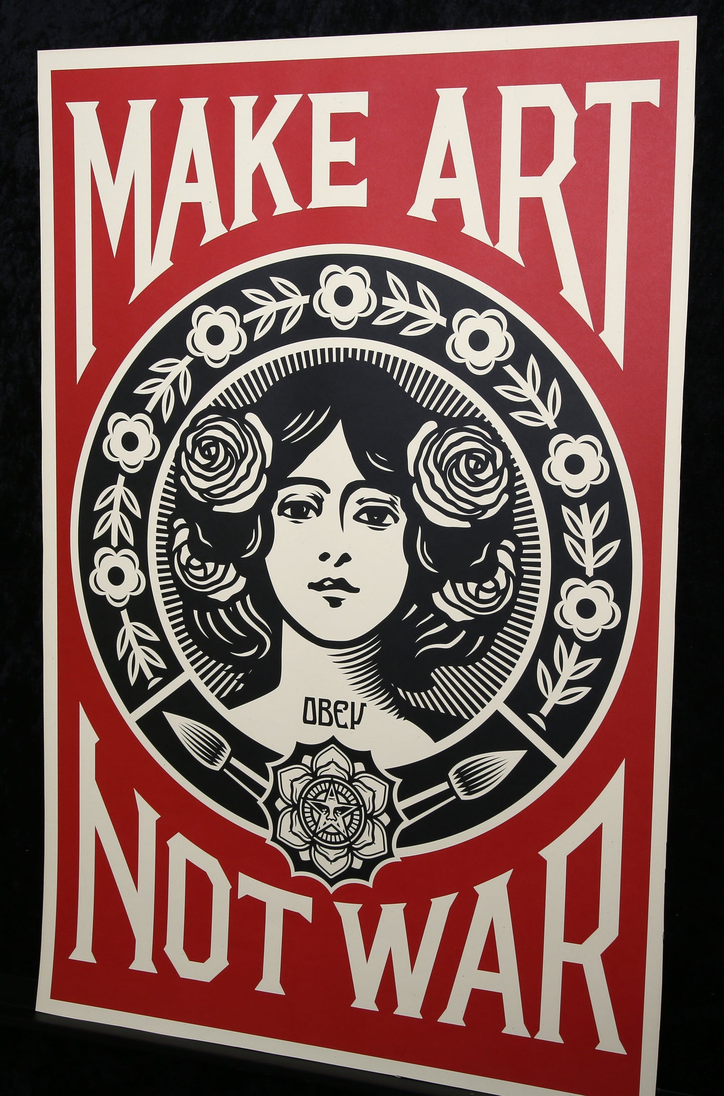 Fairey, Shepard - Make Art Not War - Farboffsetlithografie - handsigniert
