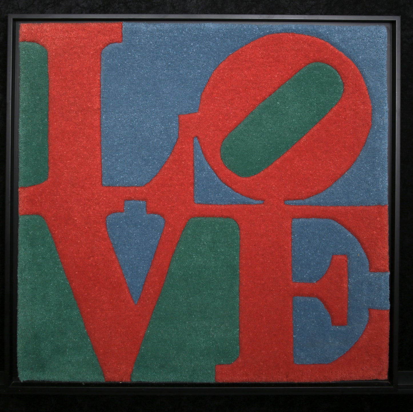 Indiana, Robert - Classic LOVE - zertifiziert, drucksigniert - Multiple - Teppich - gerahmt