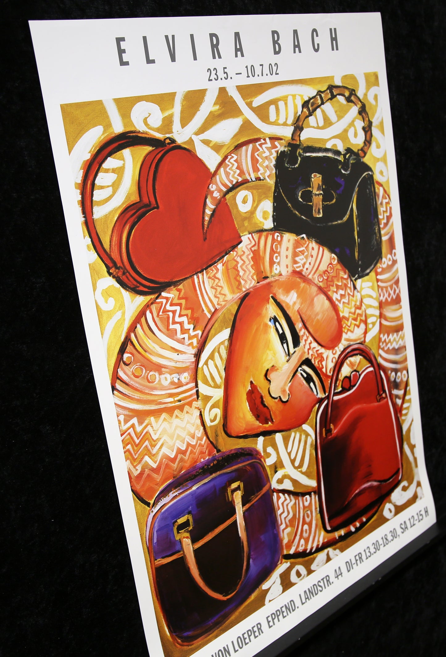 Bach, Elvira - Affiche originale de l'exposition - Hambourg, 2002