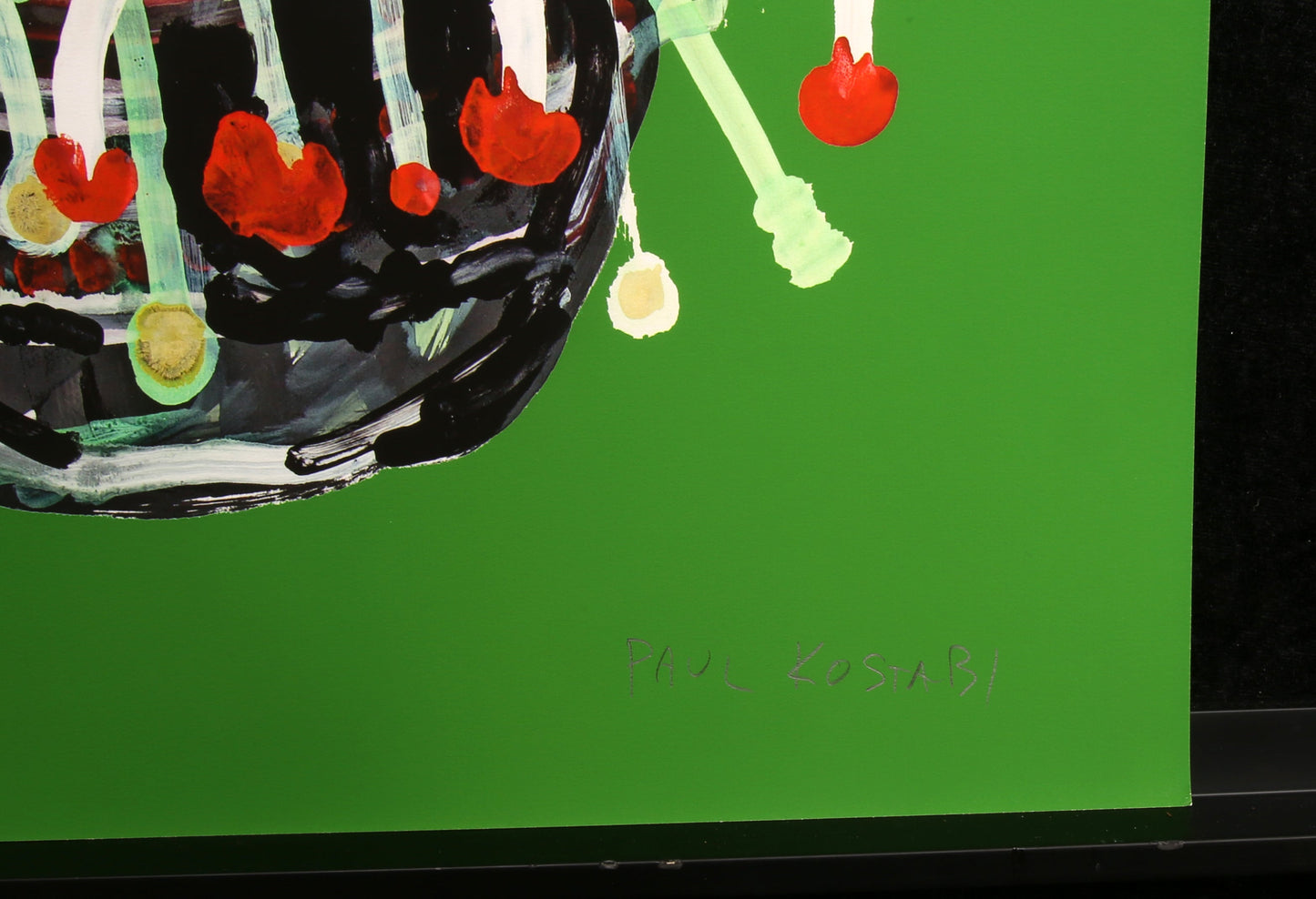 Kostabi, Paul - Acrisia (green) - Giclee - handsigniert