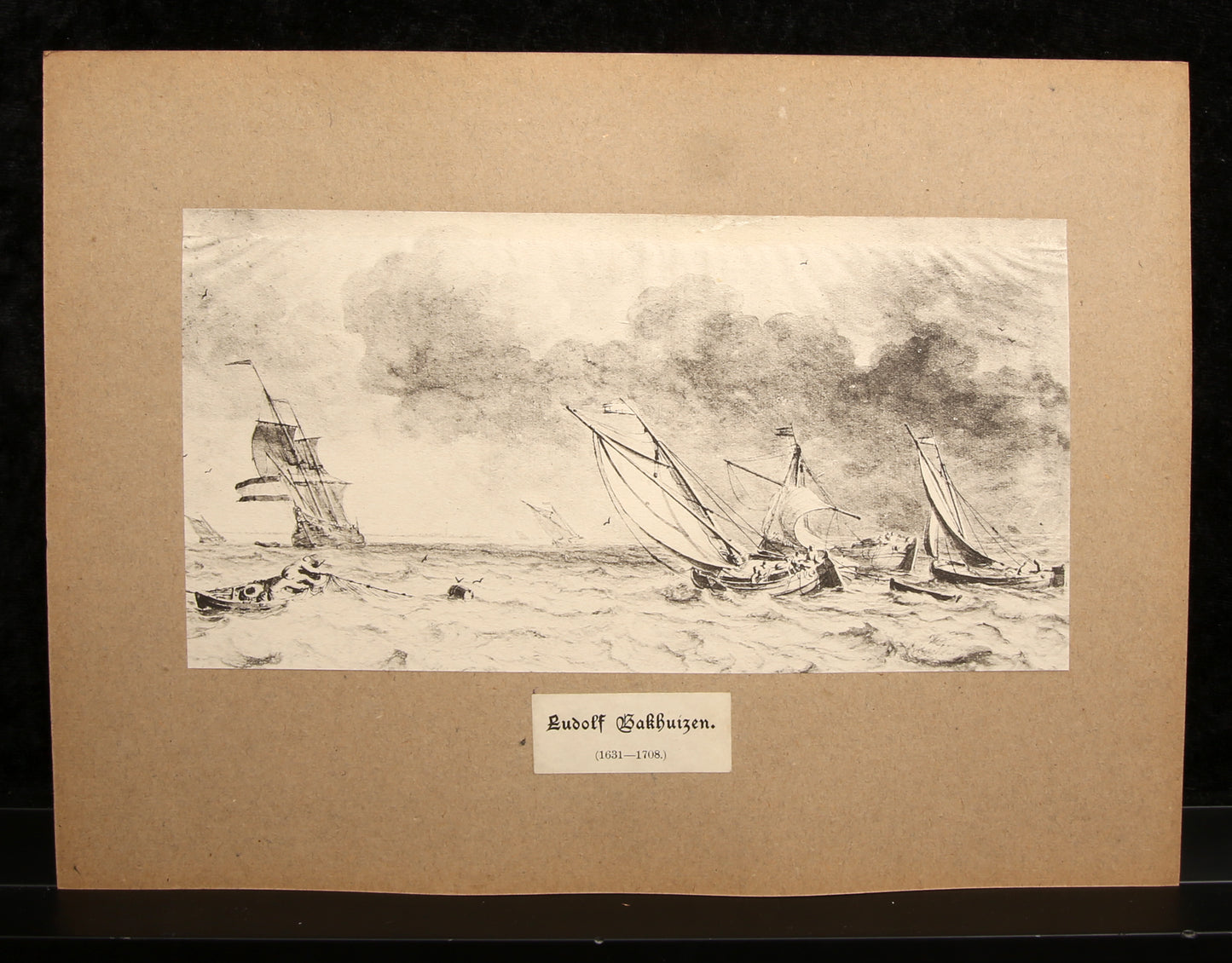 Bakhuizen, Ludolf - 1631 bis 1708 - Offsetlitho, holländische Meister