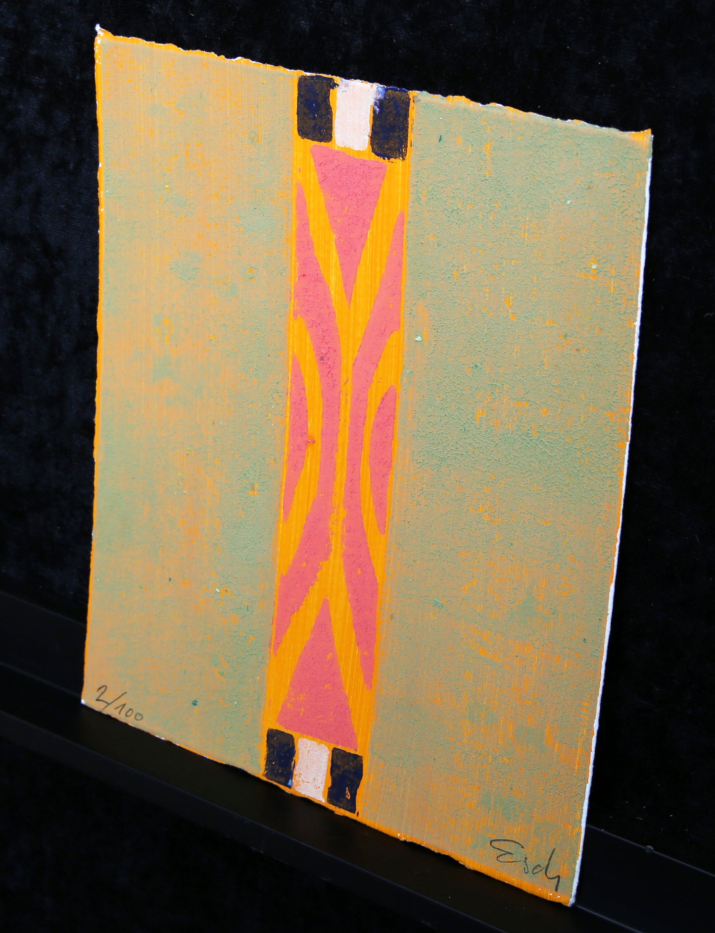 Schädrich, Eckart (Esch) - Symit II - Technique mixte / retravaillée - signée à la main