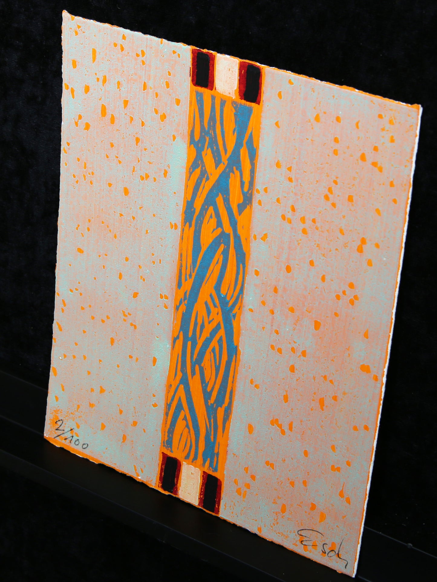 Schädrich, Eckart (Esch) - Symit IV - Technique mixte / retravaillée - signée à la main