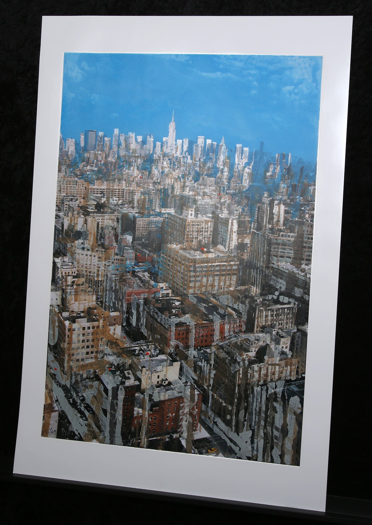 Salzmann, Gottfried - New York Liquid Sky - Radierung/Fotopapier - handsigniert