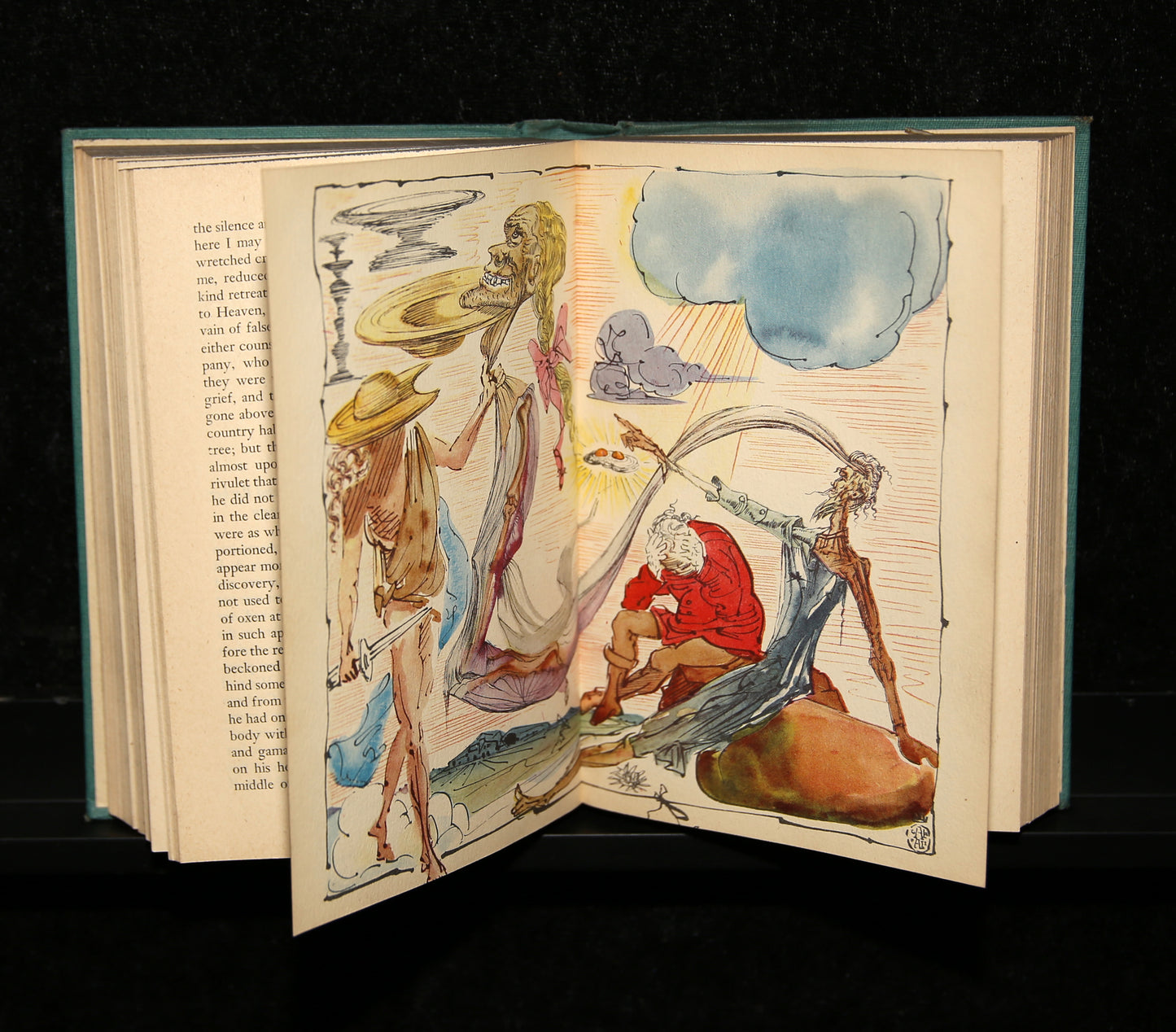 Don Quixote De La Mancha by Miguel De Cervants & Salvador Dali 1st Ed. 1946