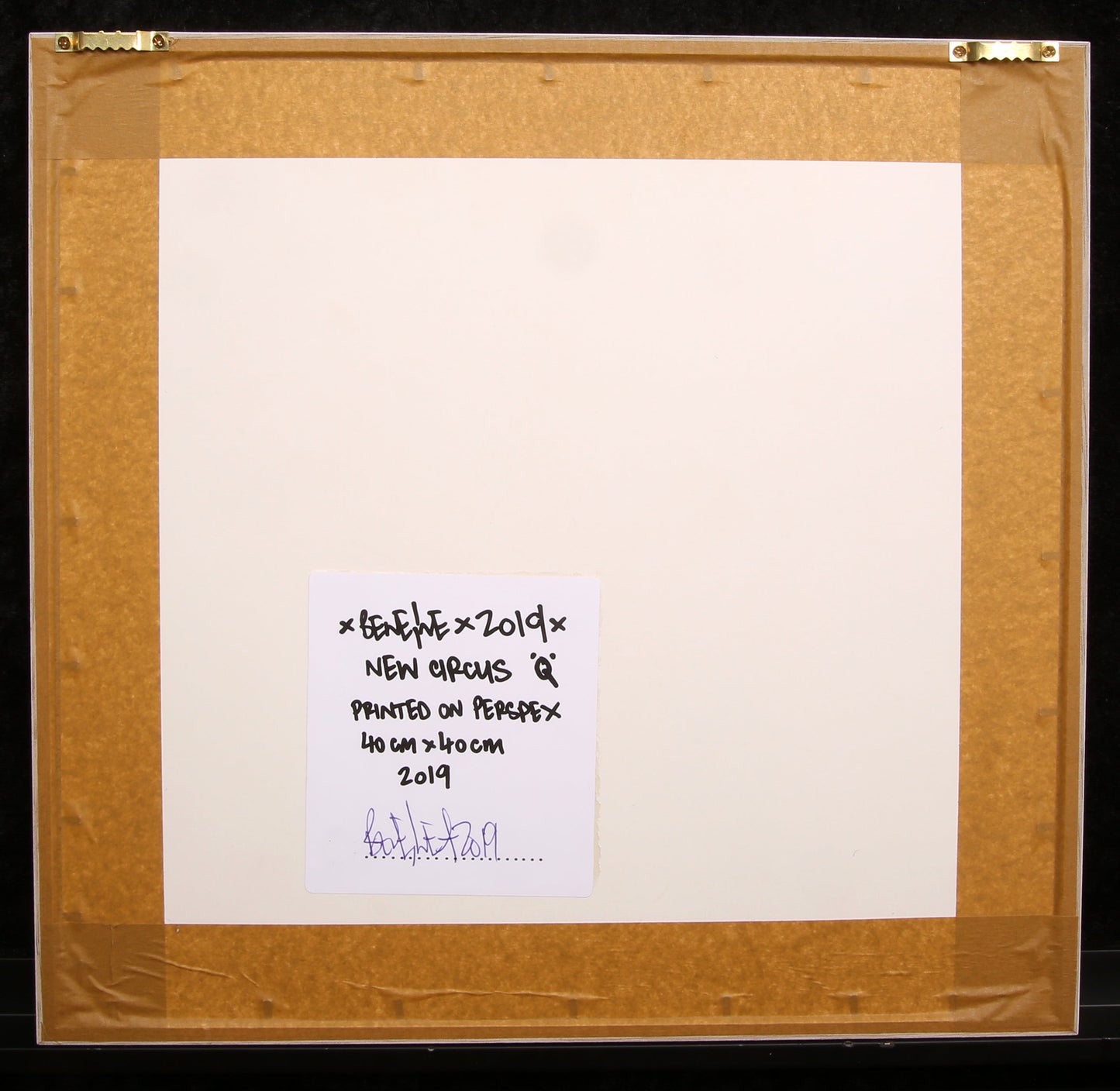 Eine, Ben - Nouveau Cirque 'Q' - techniques mixtes/Plexiglas - 3D - signé à la main