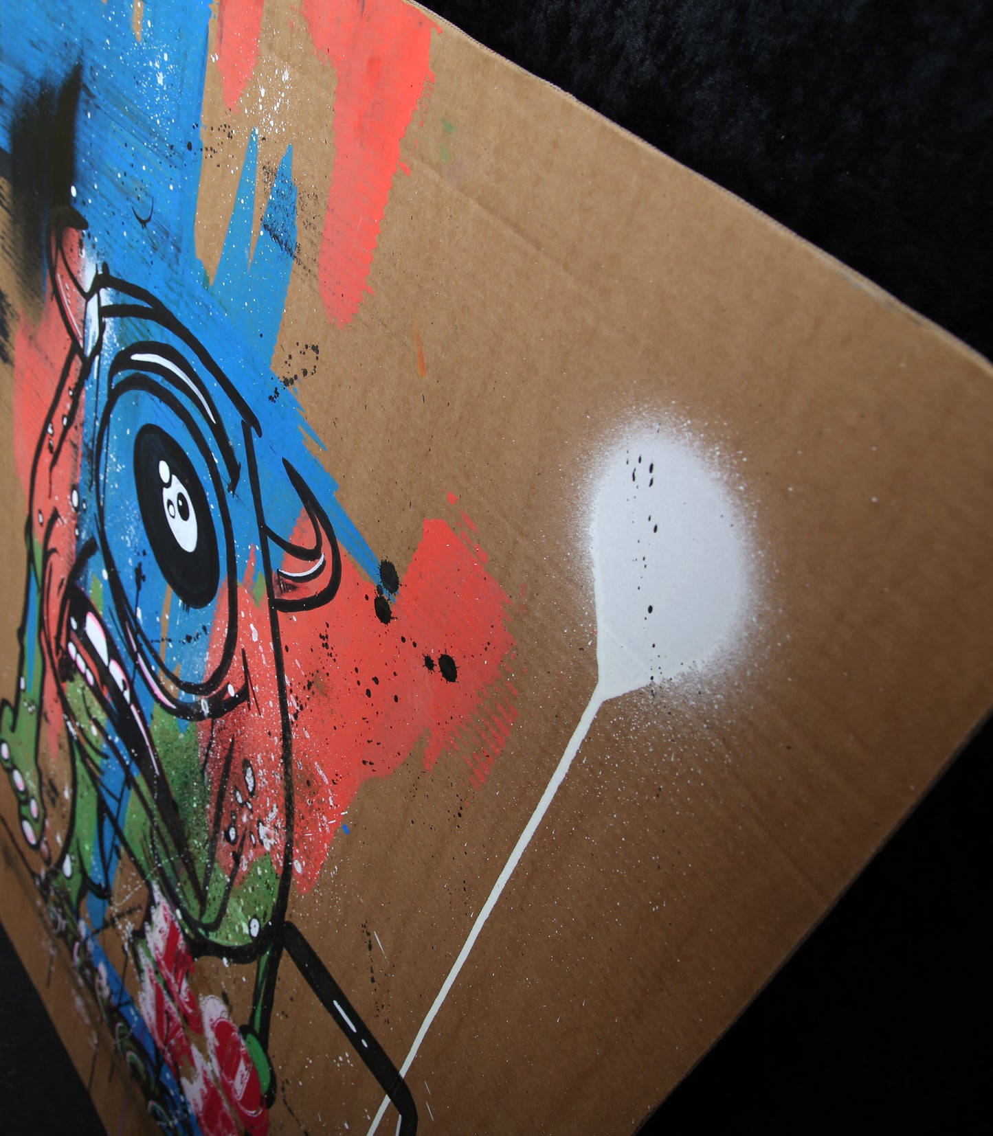 Planet Selfie - Mike Glotzkowsky - Mischtechnik auf Karton - Unikat