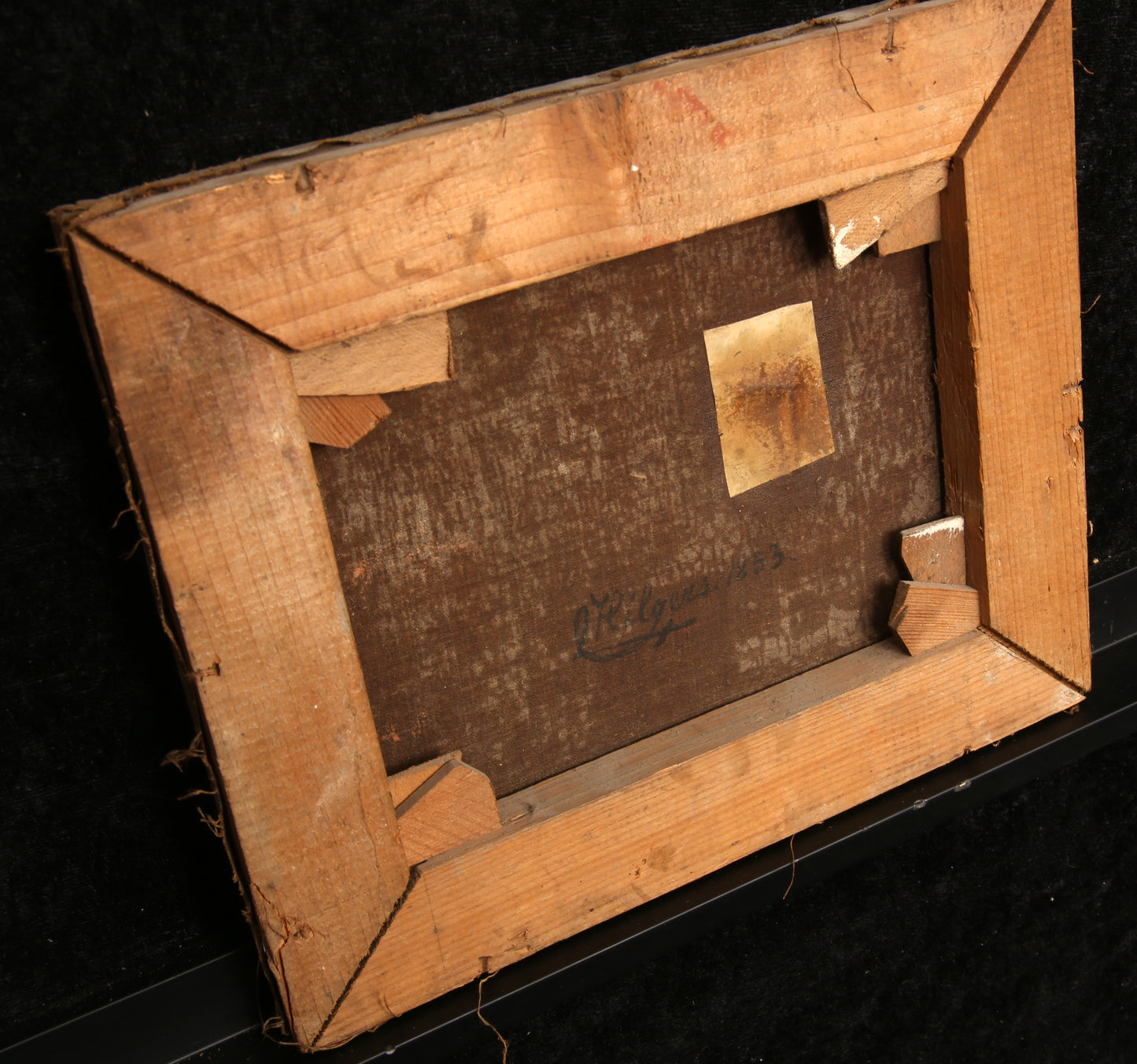 Hilgers, Carl - Pont, 1853 - Huile sur toile - signée à la main