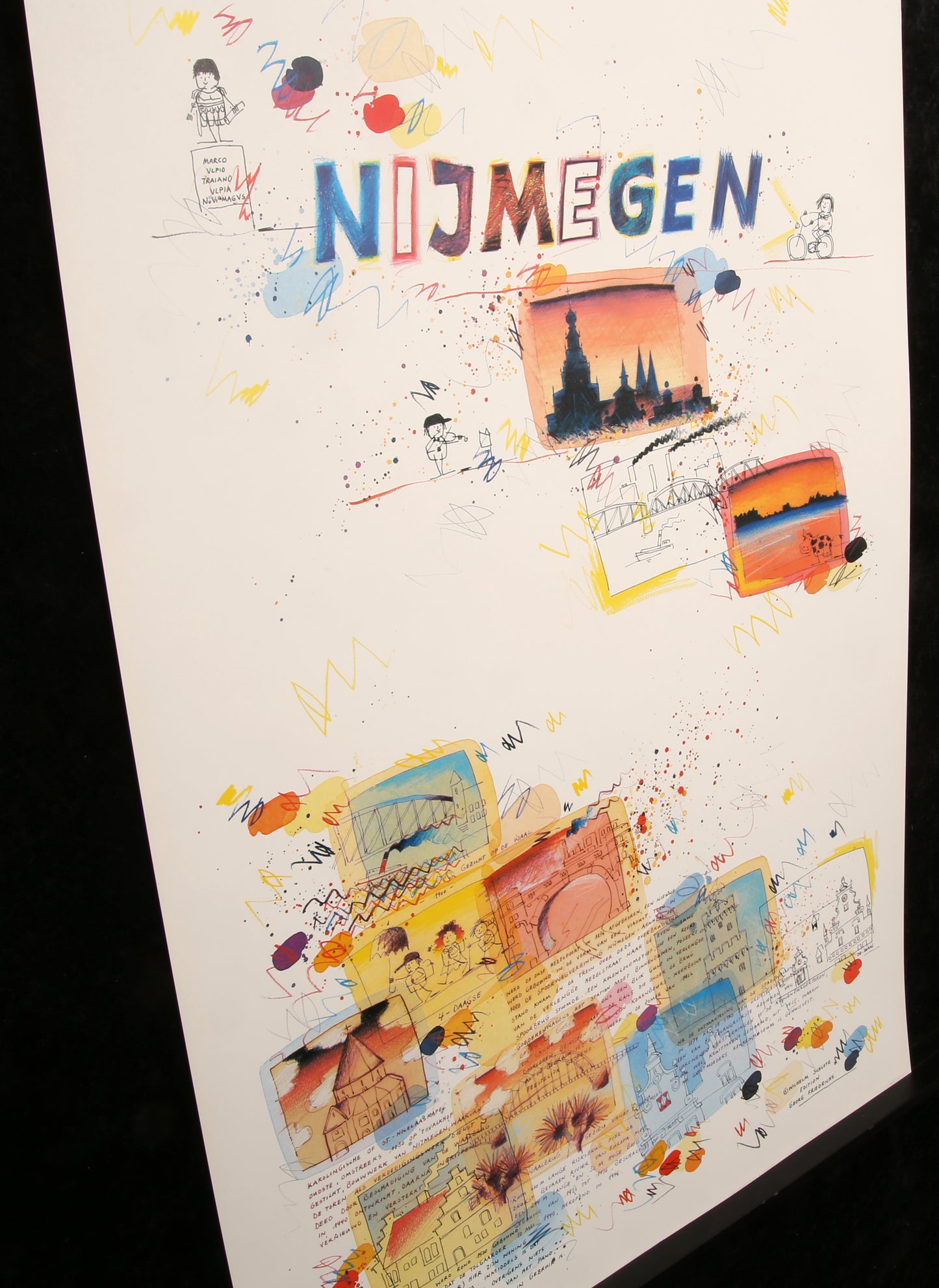 Schlote, Wilhelm - Nijmegen, city poster - color offset lithography