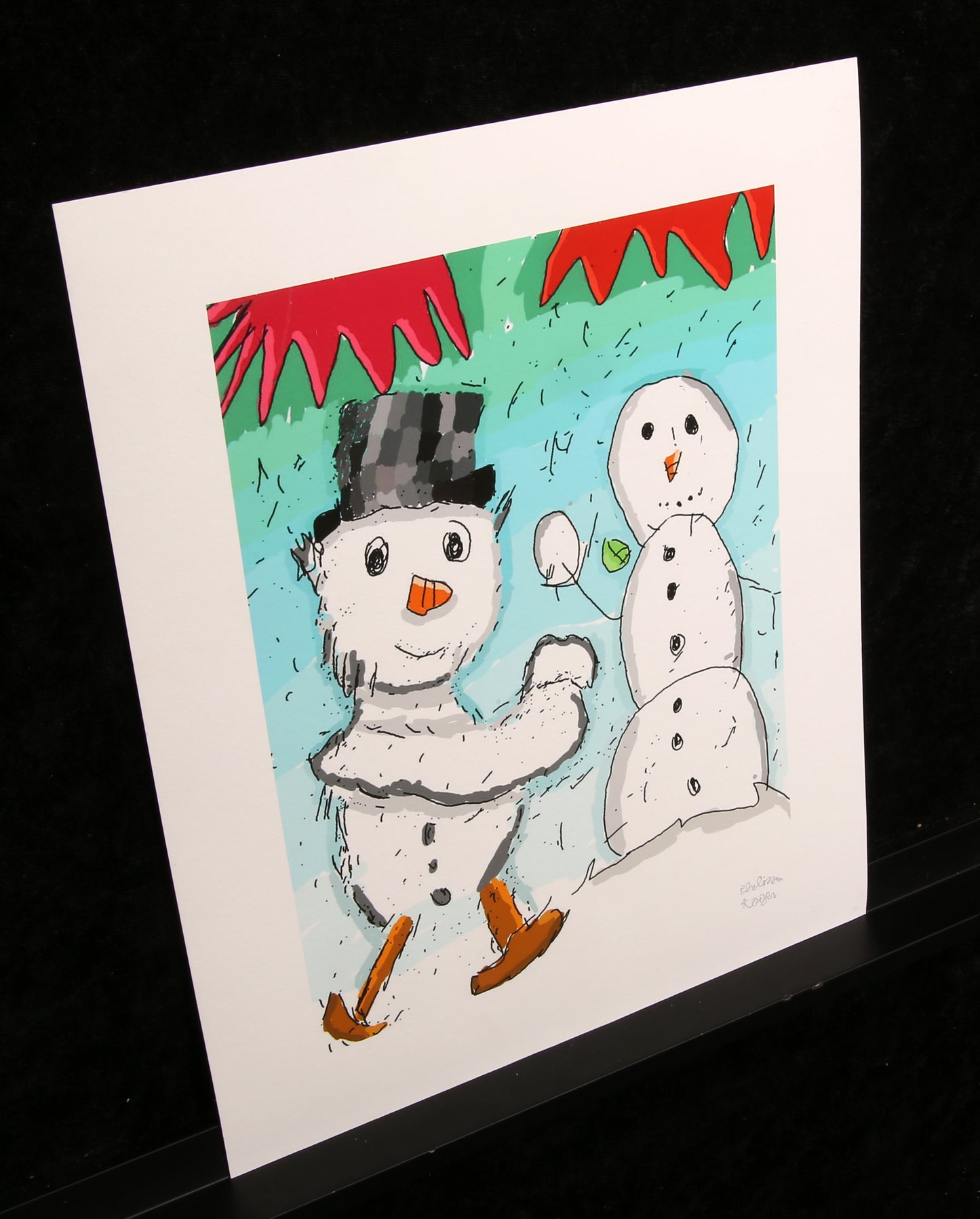 Koger, Philipp - Bonhommes de neige, 2021 - Giclée - signé à la main