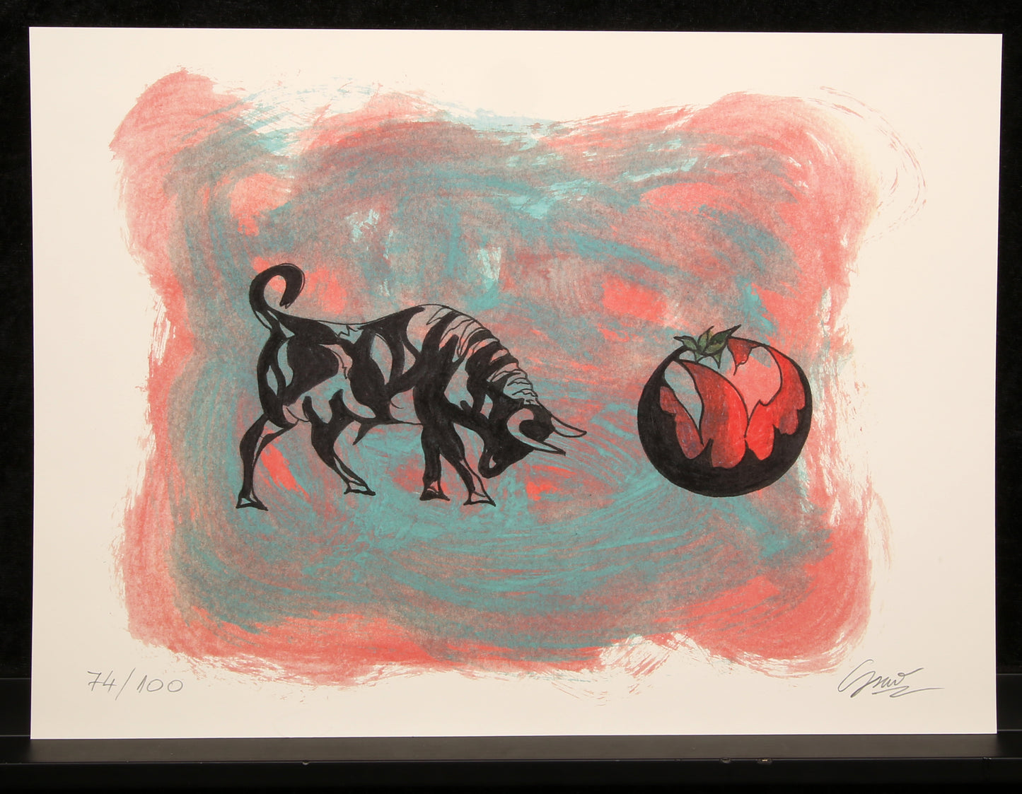 Graw, Franz - Bull - art print, 2023 - hand signed