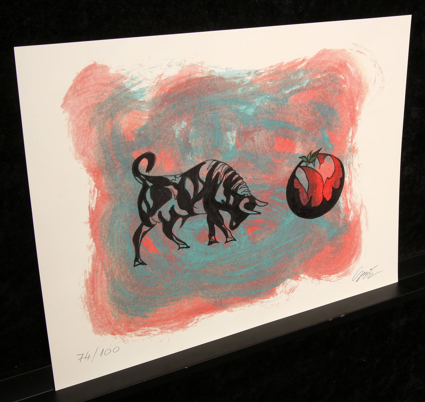 Graw, Franz - Bull - art print, 2023 - hand signed
