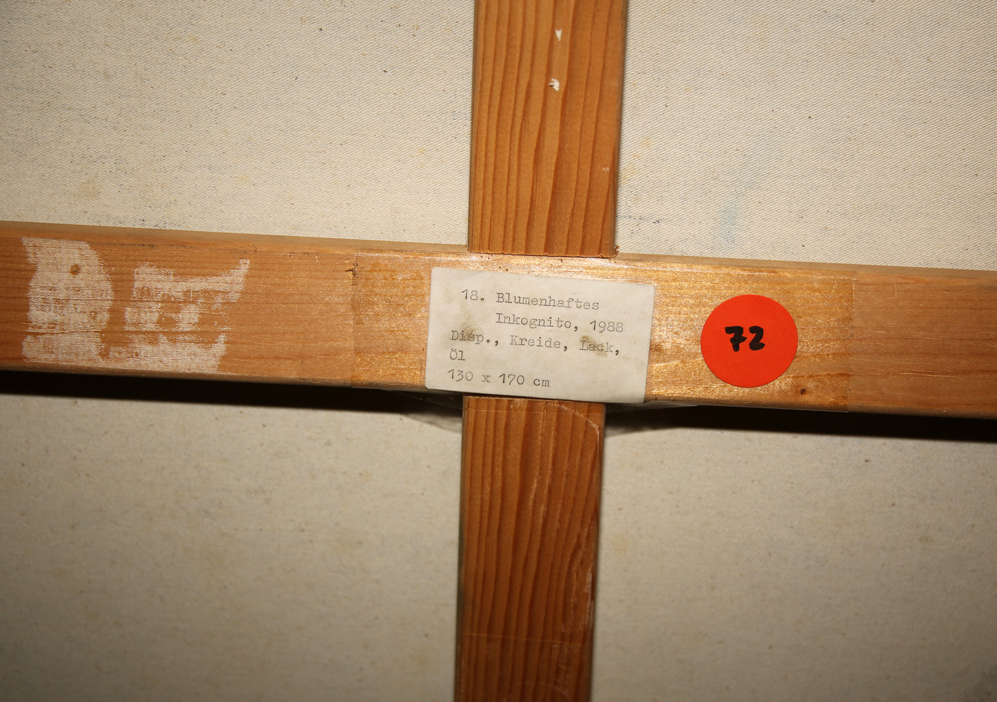 Gierke, Ursula von - Incognito fleuri - Technique mixte - Huile - Signé à la main