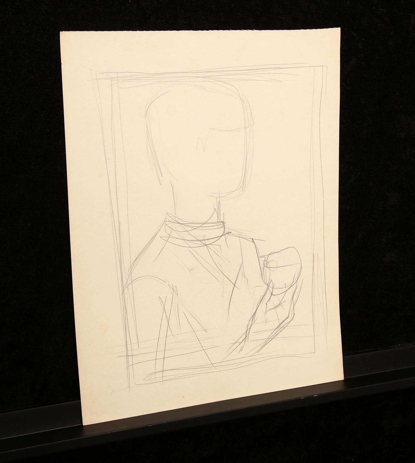 Köthe, Fritz - Étude - Unique - Dessin au crayon sur papier