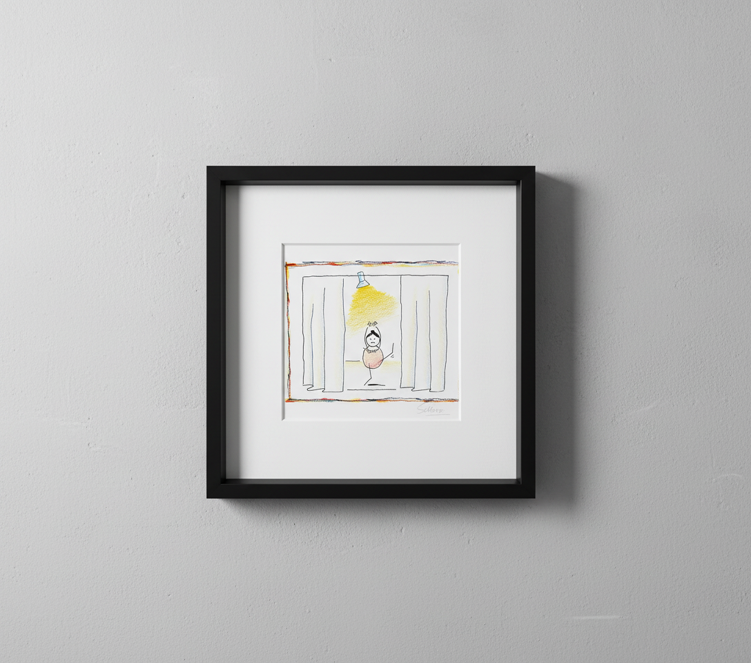 Schlote, Wilhelm - Ballerina in the Spotlight - Giclee - hand signed