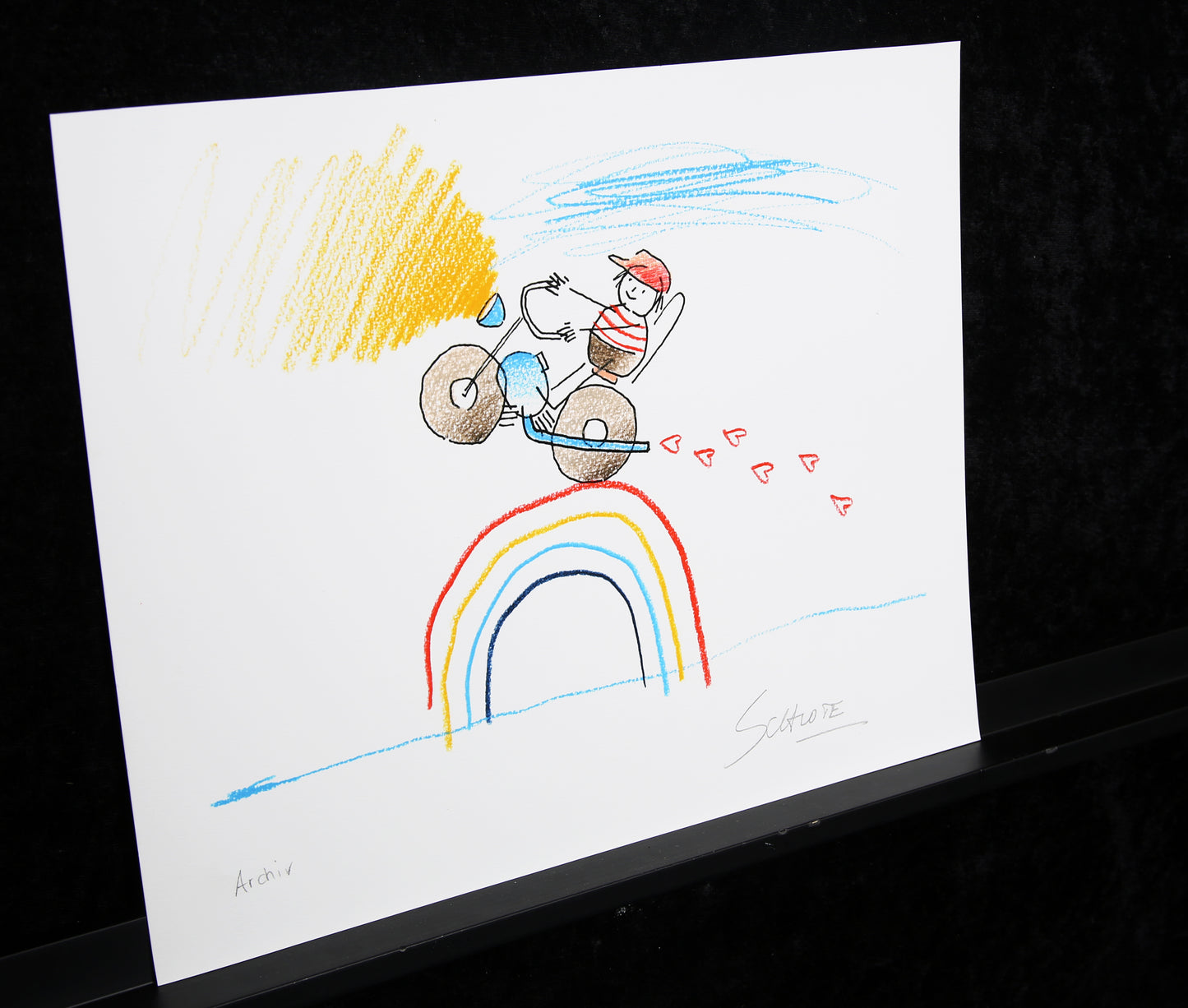 Schlote, Wilhelm - Moto, Aiming High - Giclée - signé à la main - 2016