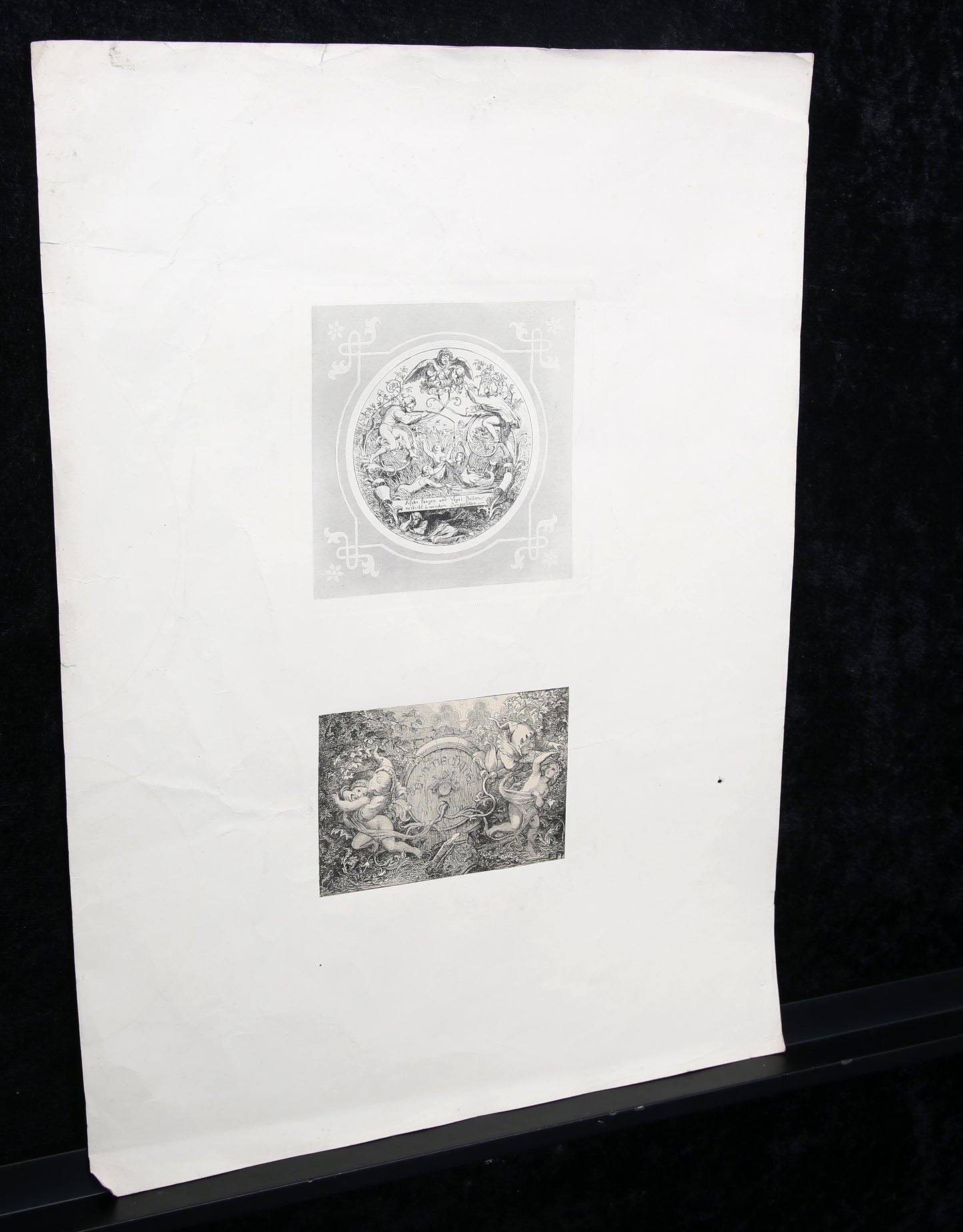 Neureuther, Eugen Napoleon - Pêche/Doyen de la cathédrale - 1846 - Eau-forte