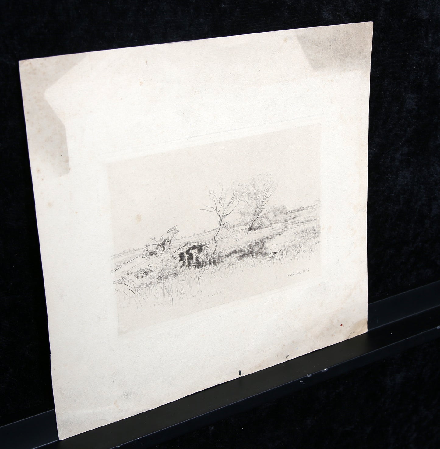 Pankiewicz, Jozef - Kanał piński na Polesiu, (1899) - eau-forte