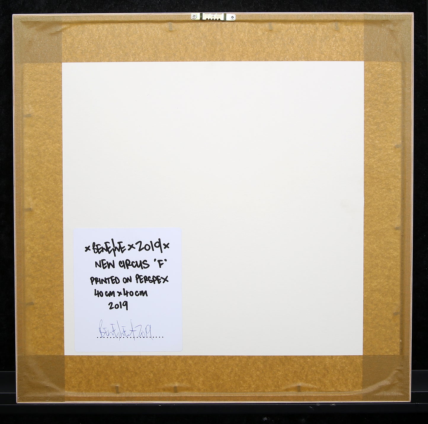 Eine, Ben - New Circus 'F' - mixed media/Plexiglas - 3D - hand signed