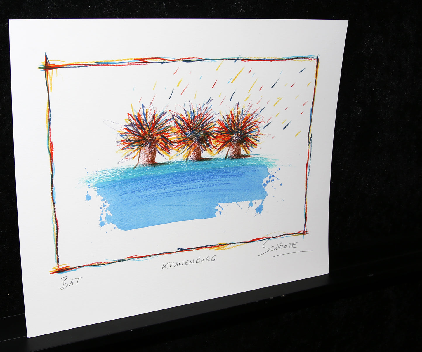 Schlote, Wilhelm - Kranenburg - Giclée - signé à la main