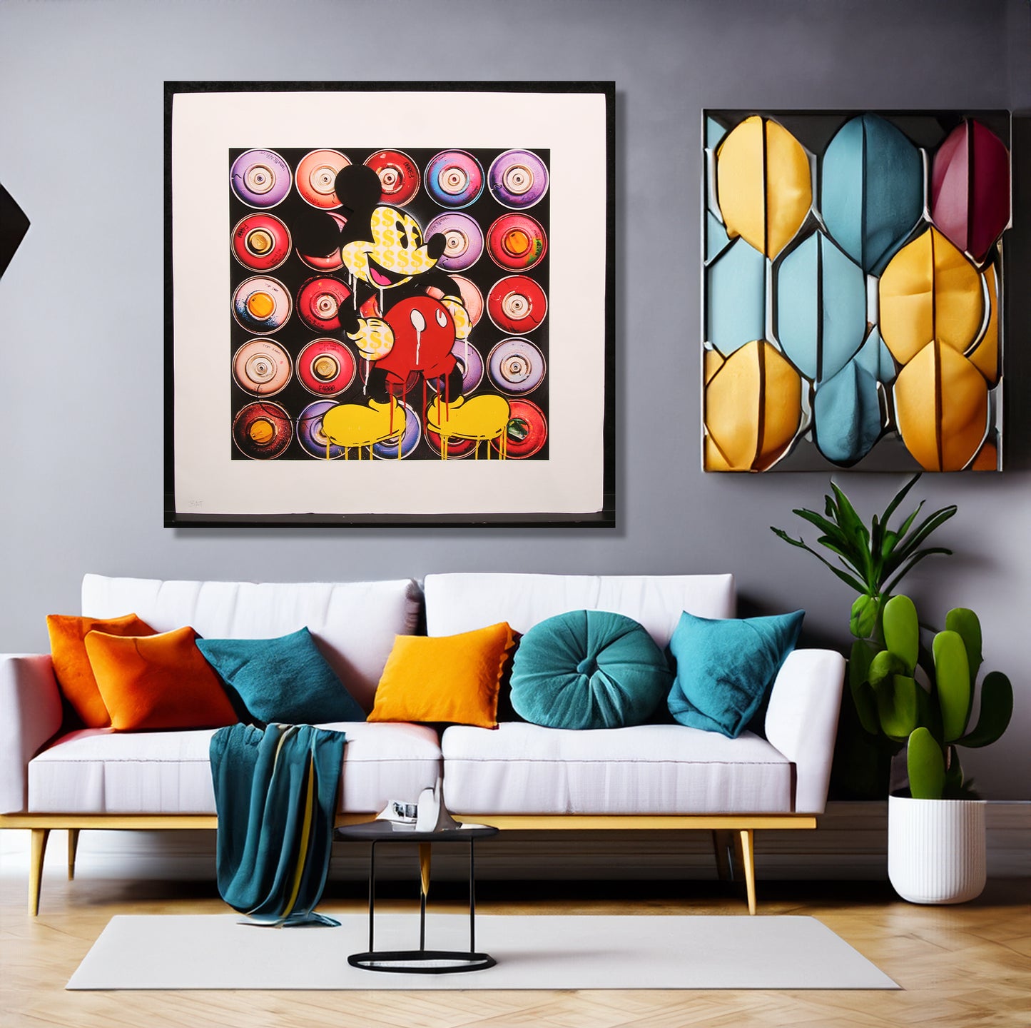 Allen, Ben - Popaganda Cans Mickey EA - Deluxe - Giclée - hand signed