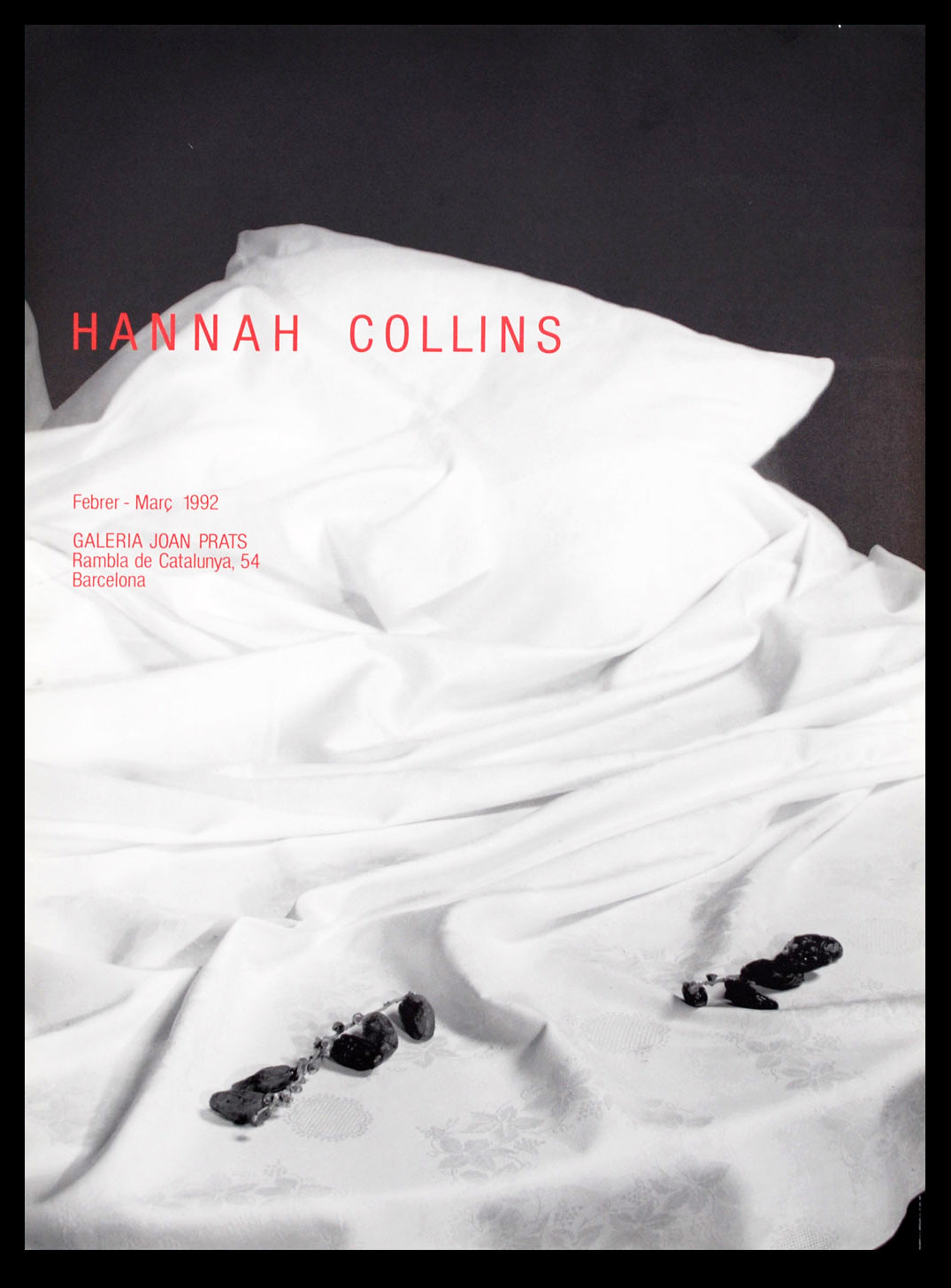 Collins, Hannah - Galeria Joans Prats, 1992 - affiche d'exposition
