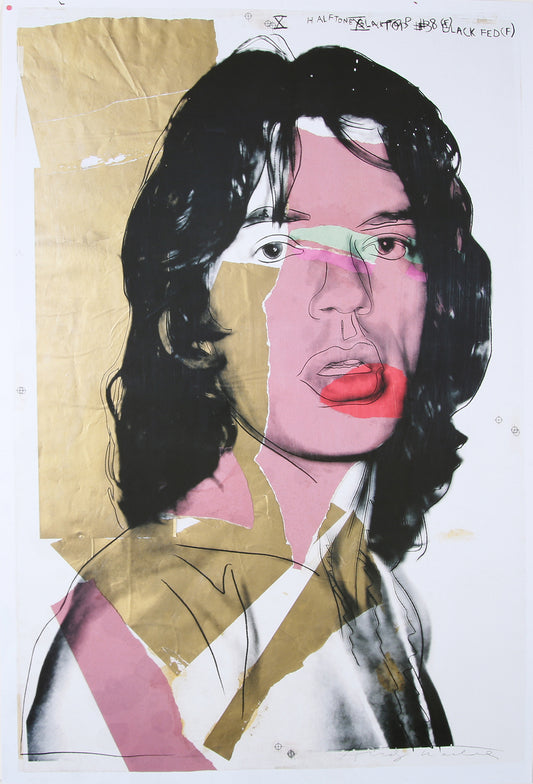 Warhol, Andy - Mick Jagger - im Druck signiert - Farboffsetlithografie