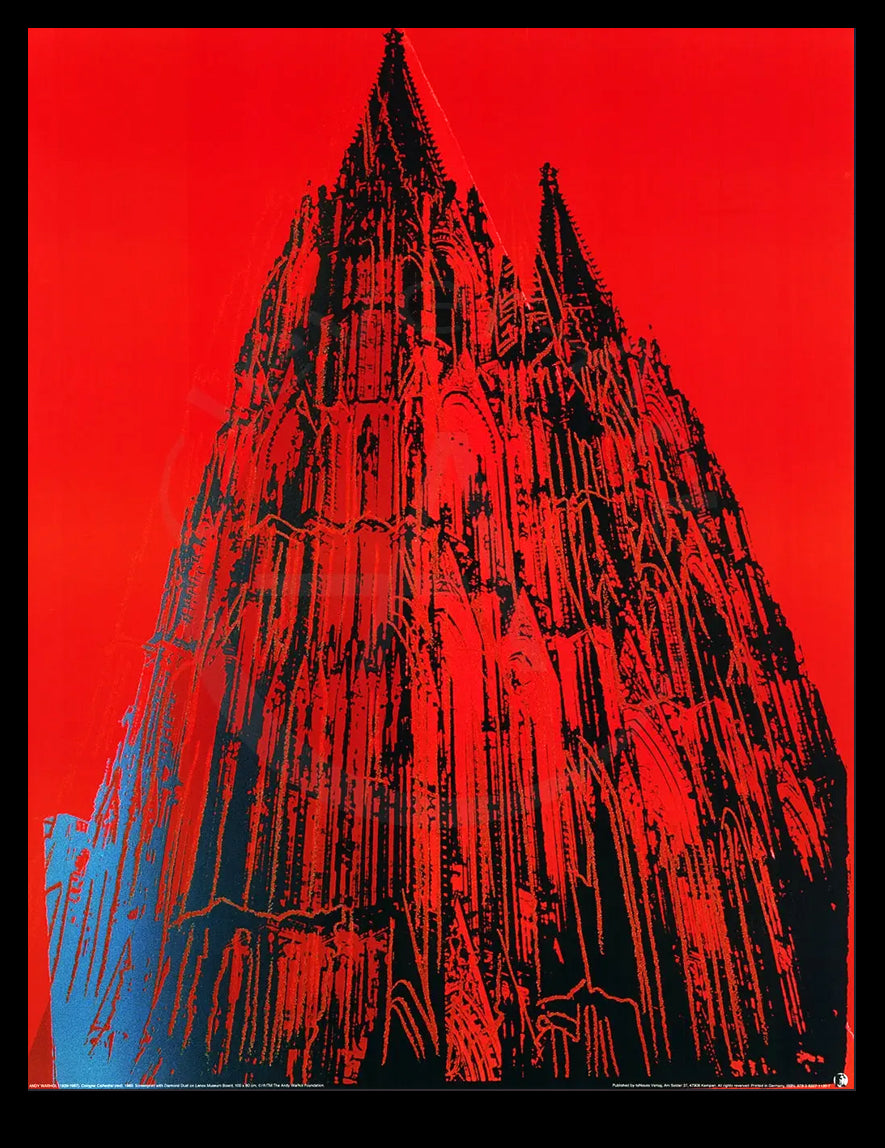 Warhol, Andy - Kölner Dom / Cologne Cathedral (red) - Kunstdruck