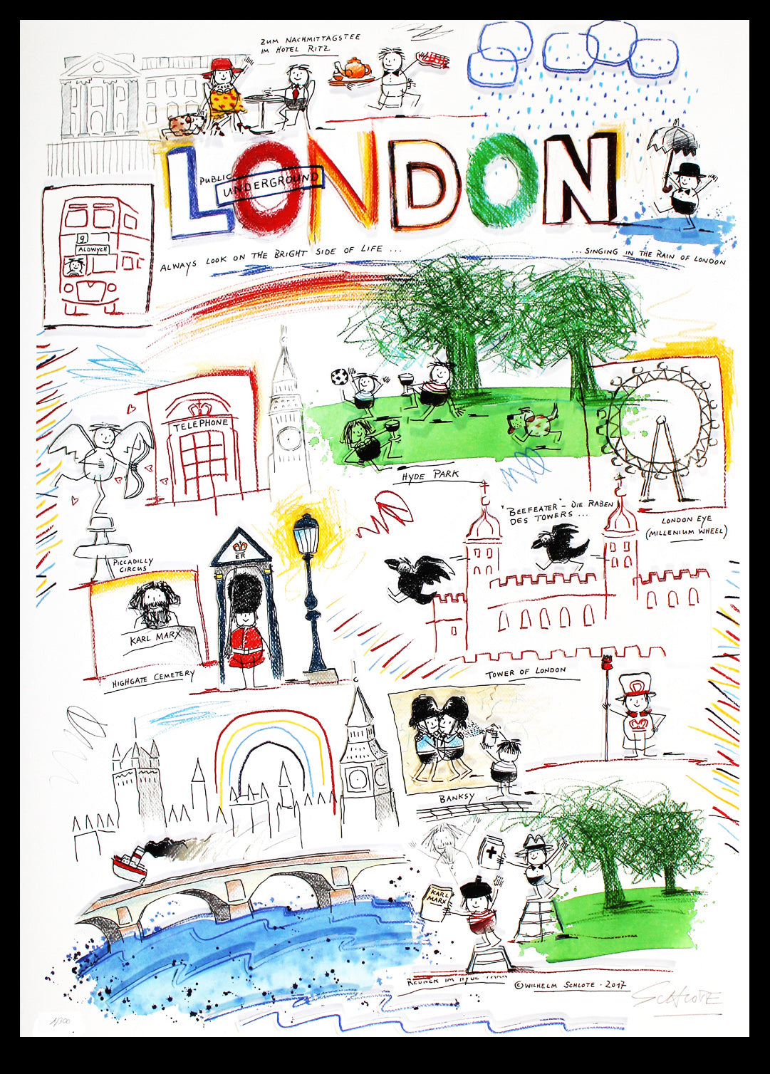 Schlote, Wilhelm - London, 2017 - Giclee - handsigniert