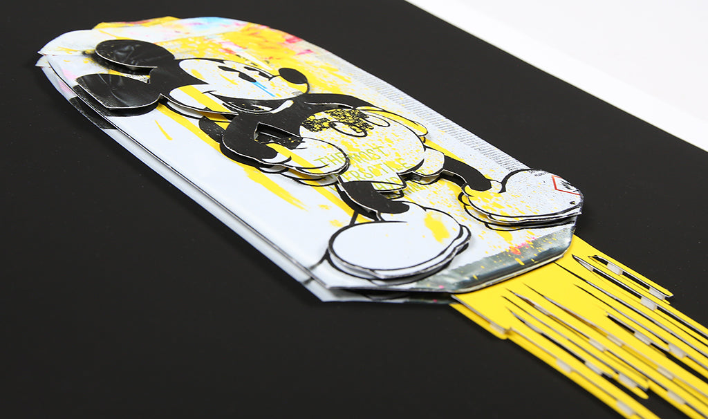 Allen, Ben - Mickey Montana - Yellow - 3D-Konstruktion -  handsigniert