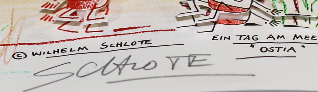 Schlote, Wilhelm - Rome - Construction 3D - signé à la main