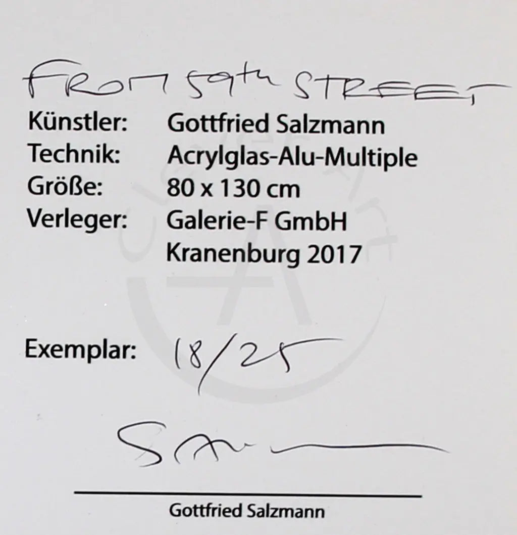 Salzmann, Gottfried - From 59th Street - Multiple Clever Art