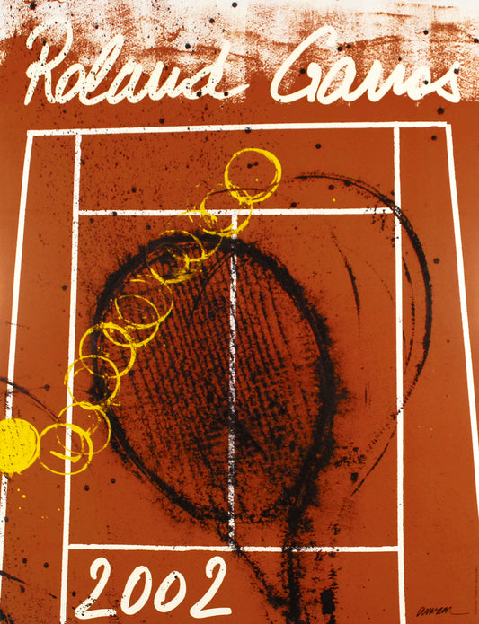 Arman, Fernandez - Roland Garros 2002 - entstanden anlässlich des Tennisturniers - Farboffsetlithografie