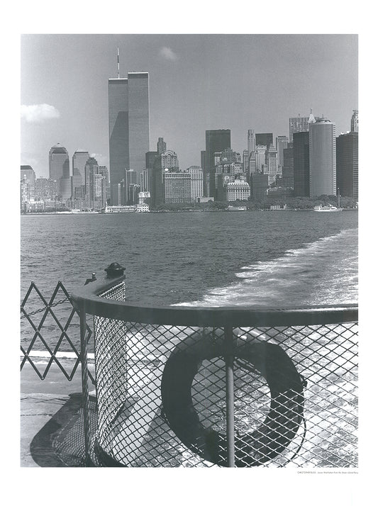 Bliss, Christopher - Lower Manhattan from the Staten Island Ferry - Kunstdruck